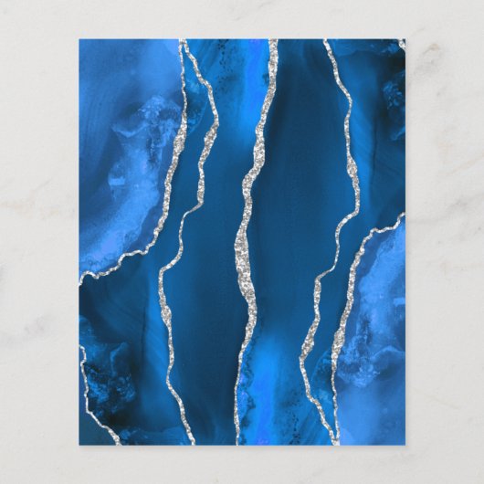 バジェット王室のブルーシルバー結婚アゲート (裏面)