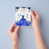 バジェット王室のブルーバイリンガルスペインのキンセアニェラ チラシ (手)