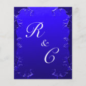 バジェット王室のブルーヴィンテージが結婚花開く チラシ (裏面)