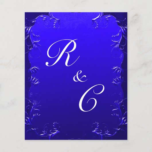 バジェット王室のブルーヴィンテージが結婚花開く チラシ (裏面)