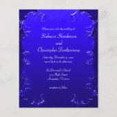 バジェット王室のブルーヴィンテージが結婚花開く チラシ (正面)