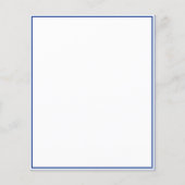 バジェット王室のブルー白い船首結婚式の日付を保存 (裏面)