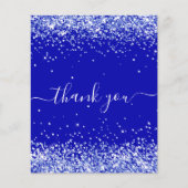 バジェット王室の誕生日ブルーグリッター感謝していユー (正面)