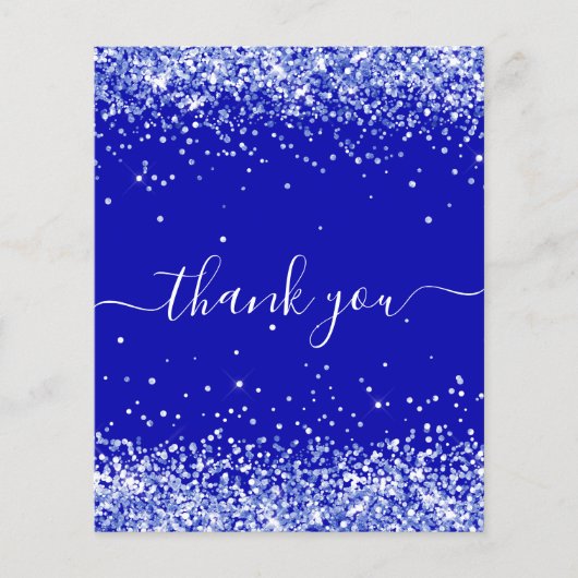 バジェット王室の誕生日ブルーグリッター感謝していユー (正面)