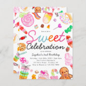 バジェット甘いお祝いキッズキャンディランド誕生日 (正面/裏面)