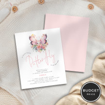 バジェット甘い蝶オンウェイフローラ赤ちゃんシャワー