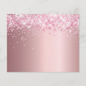 バジェット甘い16赤面ピンクグリッター日付を保存 (裏面)