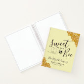 バジェット甘いCan Bee Baby Shower Guestbook ノートブック (内部)