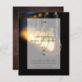 バジェット産業エジソン照明結婚倉庫 (正面/裏面)