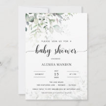 バジェット男女兼用グリーンリーベビーシャワー