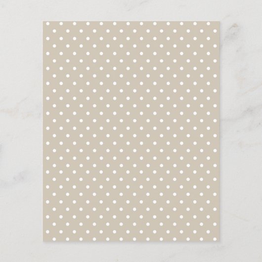 バジェット男女兼用グースベイビーシャワー招待状 (裏面)