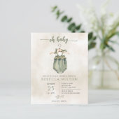 バジェット男女兼用ボホベイビーシャワー招待状 (スタンド正面)