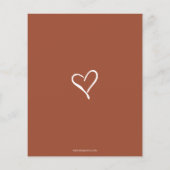 バジェット男女兼用ラストベビーシャワー招待状 (裏面)