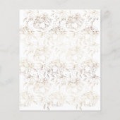 バジェット白エレガント手線植物学結婚院 チラシ (裏面)