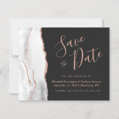 バジェット白バラ金ゴールドアゲート暗い日付を保存 (正面)