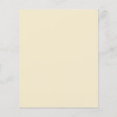 バジェット白フローラモダンボー結婚式招待状 (裏面)