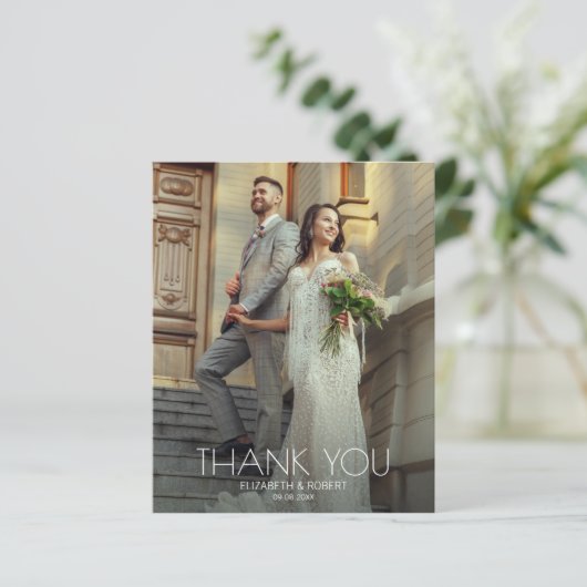 バジェット白文字結婚の写真ありがとうご注意 (スタンド正面)