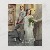 バジェット白文字結婚の写真ありがとうご注意 (正面)