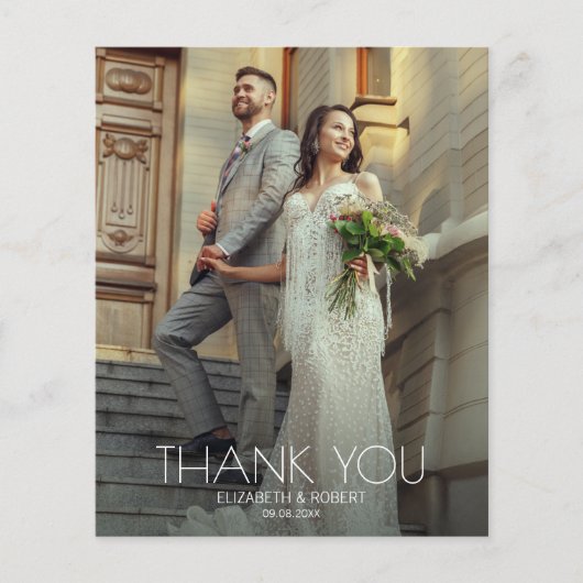 バジェット白文字結婚の写真ありがとうご注意 (正面)