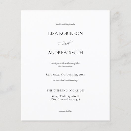 バジェット白書結婚道のチラシ チラシ (正面)