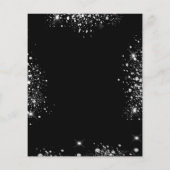 バジェット白黒ピンク花模様ス結婚シルバー (裏面)