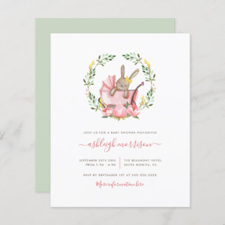 バジェット眠りバニー乳母車ベビーガールシャワー