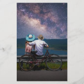 バジェット神秘的なブラック金ゴールドサンムーン結婚写真 チラシ (裏面)