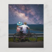 バジェット神秘的なブラック金ゴールドサンムーン結婚写真 チラシ (裏面)