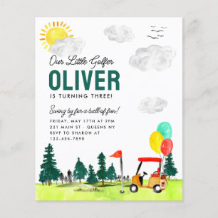 バジェット私たちのリトルゴルファーのカートクラブゴルフ誕生日