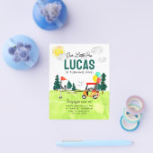 バジェット私たちのリトルプロパルティーキッズゴルフ誕生日 チラシ (シングル)