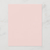 バジェット私たちの小さなかわいこちゃんピンクスワン招待状 (裏面)