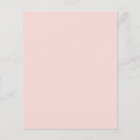 バジェット私たちの小さなかわいこちゃんピンクスワン招待状 (裏面)