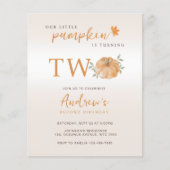 バジェット私たちの小さなカボチャ秋第2の2番目の誕生日 (正面)