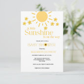 バジェット私たちの小さな太陽の光は赤ちゃんのシャワー方法である 招待状 (スタンド正面)