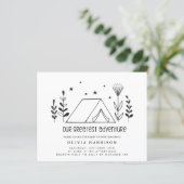 バジェット私素晴らしたちのアドベンチャーベビーシャワー招待状 (スタンド正面)