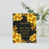 バジェット秋のロマンス金ゴールド黄色のフローラ幾何学的 (スタンド正面)