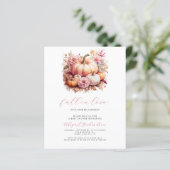 バジェット秋インラブピンクカボンプキンス女の子ベビーシャワー (スタンド正面)