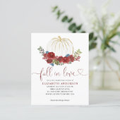 バジェット秋インラブブルガンディパンプキンブライダルシャワー (スタンド正面)