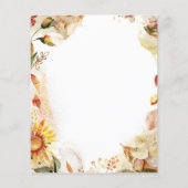 バジェット秋カボチャひまわり赤ちゃんシャワー (裏面)