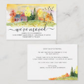 バジェット秋秋フォレストウッズ引っ越しました移動 ノートカード (正面/裏面)