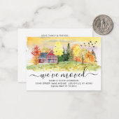 バジェット秋秋フォレストウッズ引っ越しました移動 ノートカード (正面/裏面インサイチュ)