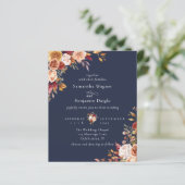 バジェット秋秋フローラネイビーブルー結婚ズ (スタンド正面)