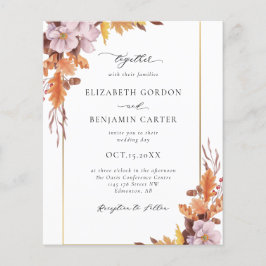 バジェット秋秋結婚フローラのエレガント葉