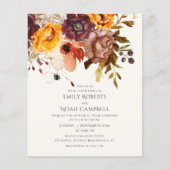 バジェット秋素朴プラムオレンジ結婚フローラ (正面)