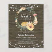 バジェット秋素朴小さなかぼちゃ赤ちゃんシャワー (正面)