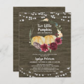 バジェット秋2小さなかぼちゃ赤ちゃんシャワー (正面/裏面)