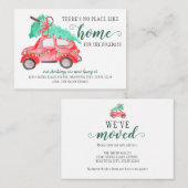 バジェット移動クリスマスツリーホームホリデームービング ノートカード (正面/裏面)