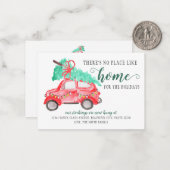 バジェット移動クリスマスツリーホームホリデームービング ノートカード (正面/裏面インサイチュ)