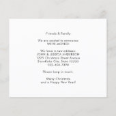 バジェット移動クリスマスリースホリデームービングカード (裏面)