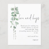 バジェット紅葉フォトラブハグブライダルシャワー 感謝してい (正面)